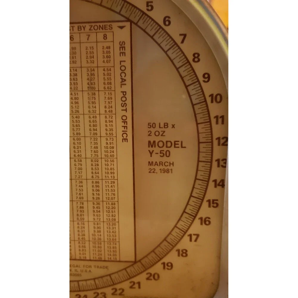 Vintage pelouze kitchen scale Pelouze Monarch Y Line Model 50 Lbs by 2 oz